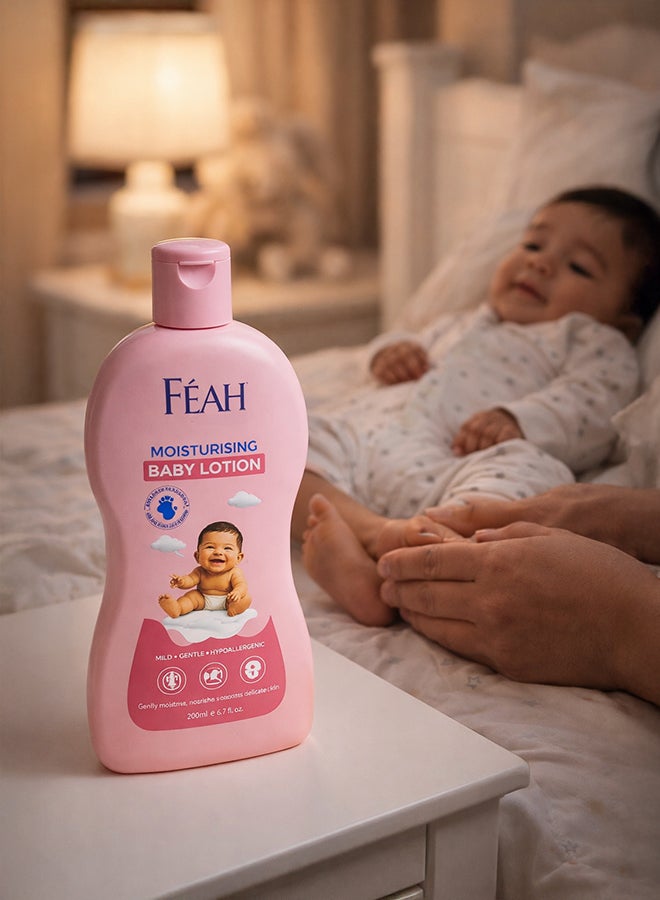 فياح Feah Baby Lotion 200ml – Gentle Moisturizing & Nourishing Formula for Soft and Healthy Baby Skin - Image 5